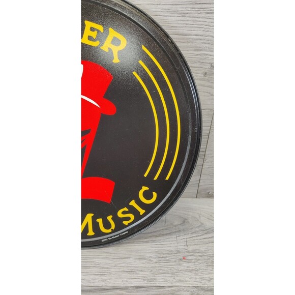Wurlitzer Music Metal Sign Embossed Reproduction 12" Across... Musician Jukebox - Picture 4 of 7